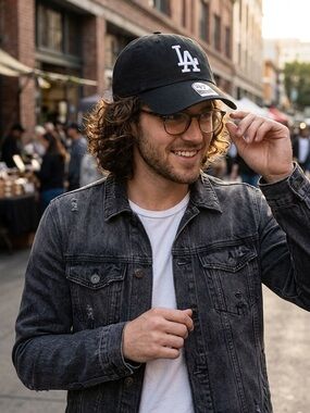47 BRAND Los Angeles Dodgers '47 Clean Up Strapback Hat OZFA